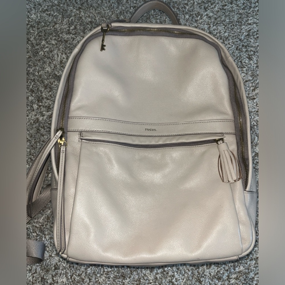 Fossil Leather Backpack